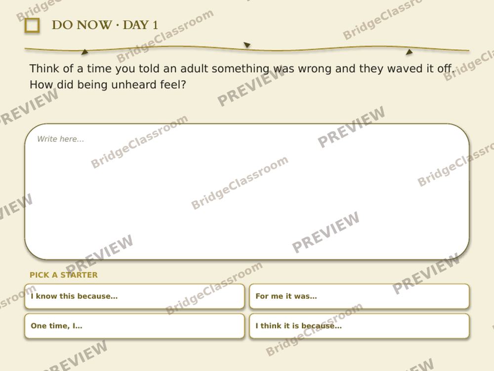The Yellow Wallpaper sample page 1